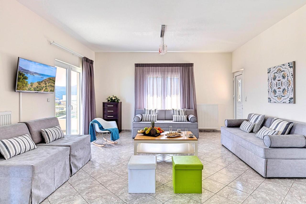 Villa Di Giorgio Heated Pool Kournas Екстер'єр фото