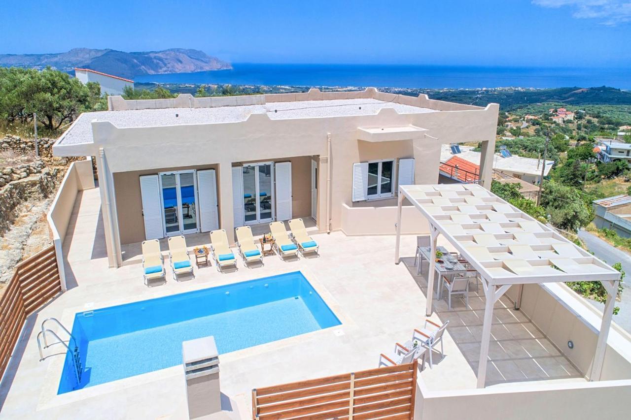 Villa Di Giorgio Heated Pool Kournas Екстер'єр фото