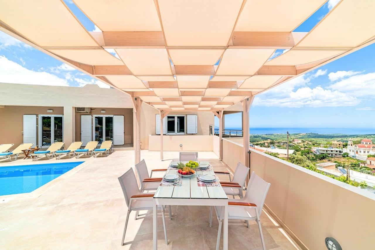 Villa Di Giorgio Heated Pool Kournas Екстер'єр фото